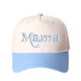 thumbnail image 1 of Mama Letter Embroidered Color Block Trucker Hat Unisex Adjustable Cotton Breathable Fashion Cap for Travel Daily Wear, 1 of 10