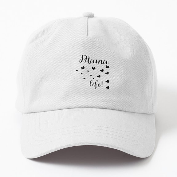 Mama Life Baseball Cap, Family Graphic Design