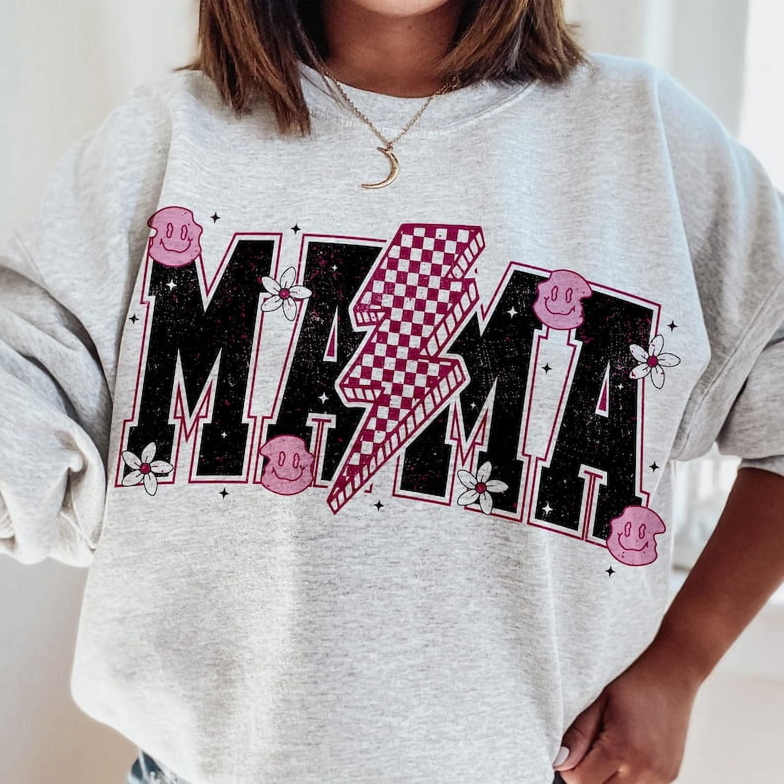 Mama Lightning Bolt Sweatshirt, funny Mama Shirt, Mama gift, Mama Shirt ...