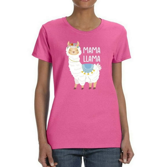 Mama Llama T-Shirt T-Shirt Women -GoatDeals Designs, Female x-Large