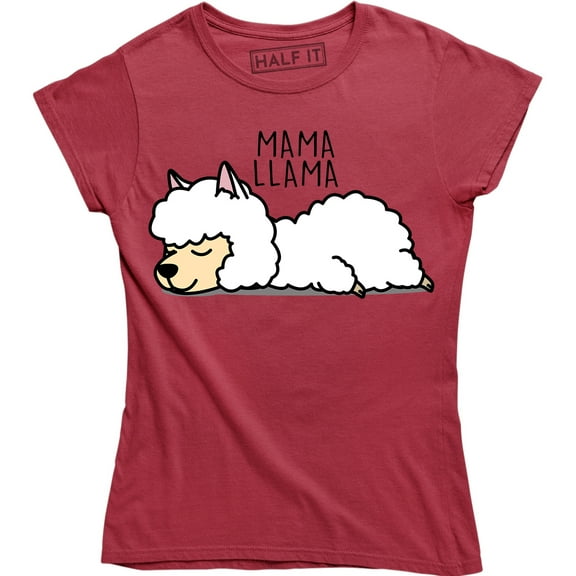 Mama Llama Women's Funny Mother's Day Gift Best Mom Mom Life Cute T-Shirt