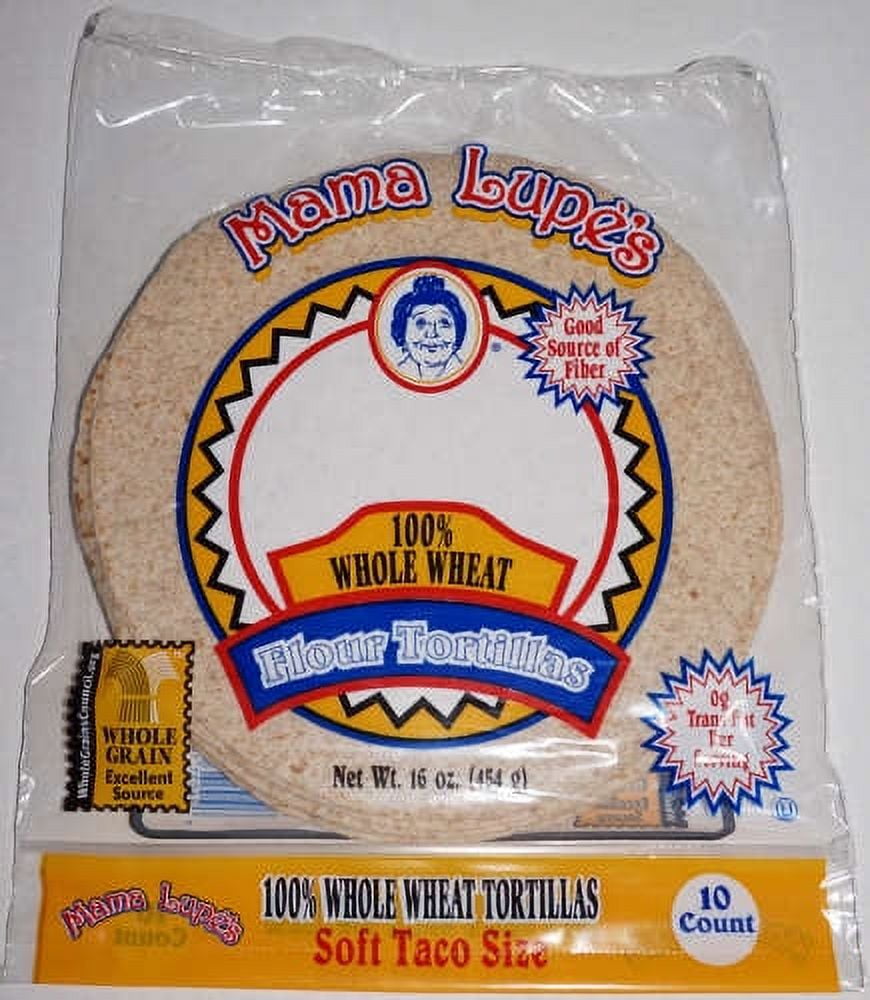 Mama Lupes Flour Tortilla Whole Wheat 16oz