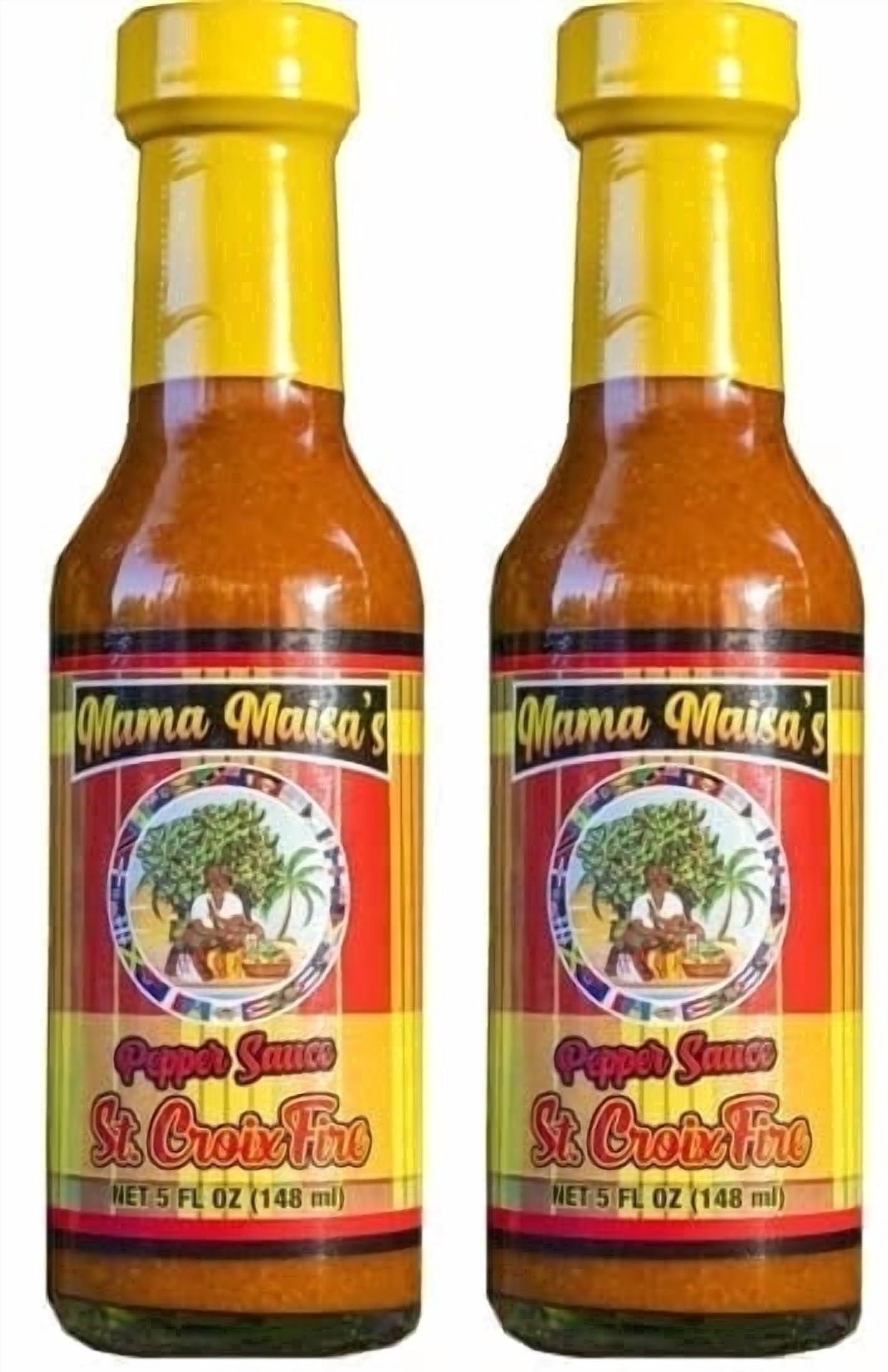 Mama Maisa's Pepper Sauce St. Croix Fire Scotch Bonnet Hot Sauce, 2 Pack, 10 fl. oz