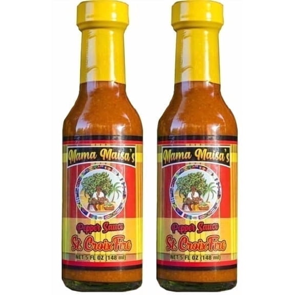 Mama Maisa's Pepper Sauce St. Croix Fire Scotch Bonnet Hot Sauce, 2 Pack, 10 fl. oz