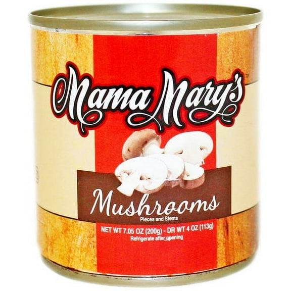 Mama Mary's Mushrooms Pieces and Stems, 7.05 oz