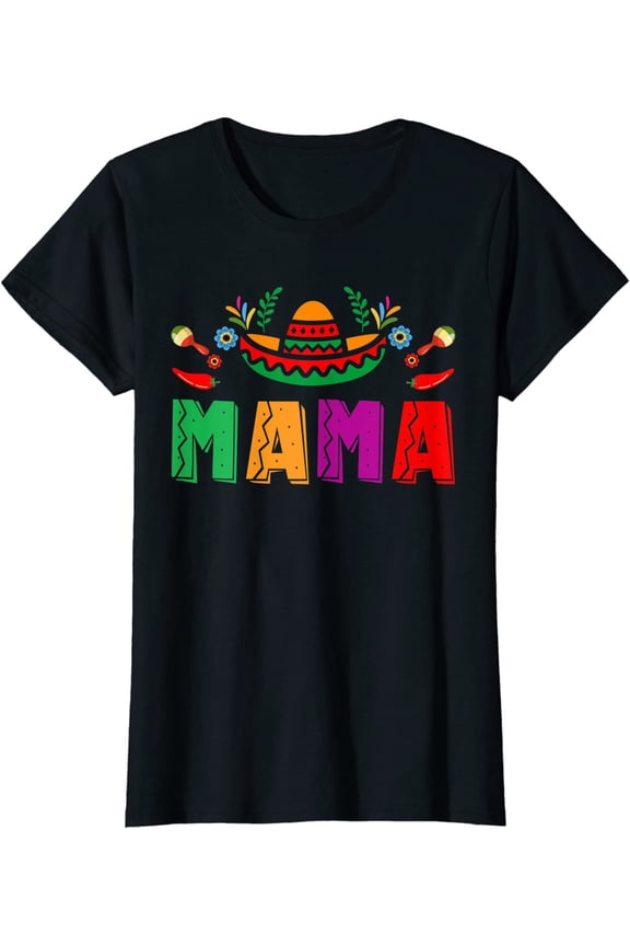 Mama Mexican Fiesta Birthday Party Theme Matching Family T-Shirt