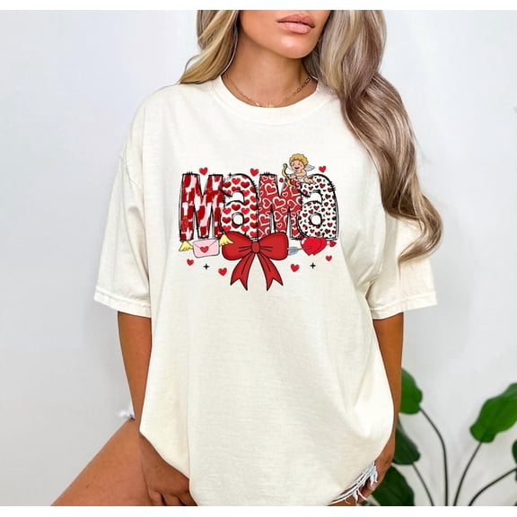 Mama Mini Gigi Nana Shirt, Valentine's Day Tee, Family Trip Shirt, Family T-shirt, Valentine Mom Mini Shirt, Grandma Love Tee All Size S-5Xl