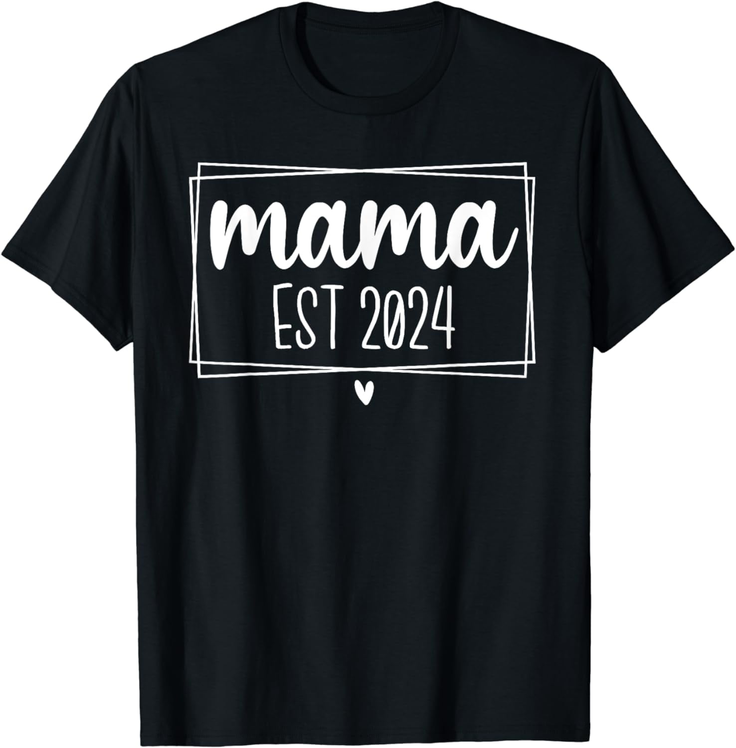 Mama Mom Est 2024 Promoted To Mommy 2024 TShirt
