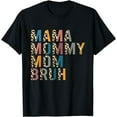 thumbnail image 1 of Mama Mommy Mom Bruh Leopard Print Mother's Day Gift T-Shirt, 1 of 3