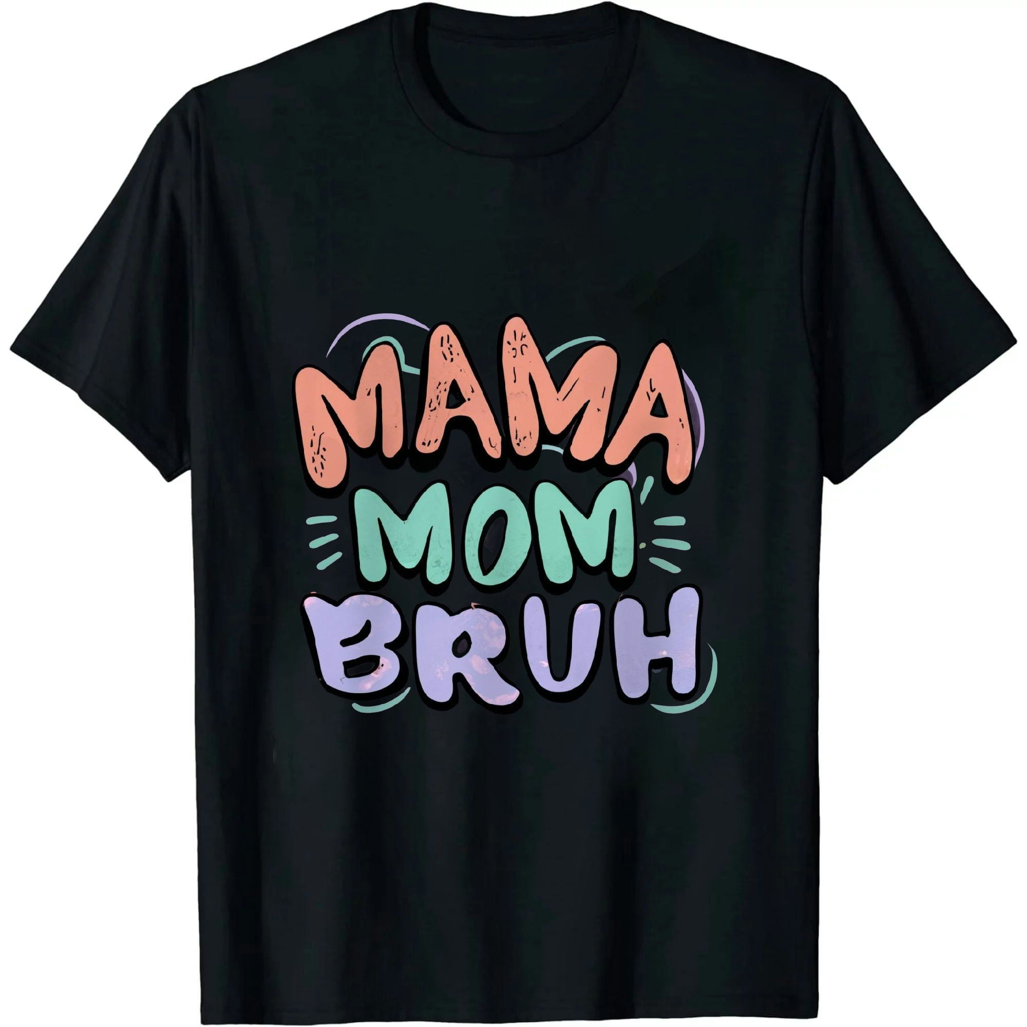 Mama Mommy Mom Bruh Shirt For Women Mom T Shirts Funny Short Sleeve