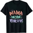 thumbnail image 1 of Mama Mommy Mom Bruh Shirt for Women Mom T Shirts Funny Short Sleeve Casual Tops Tees, 1 of 5
