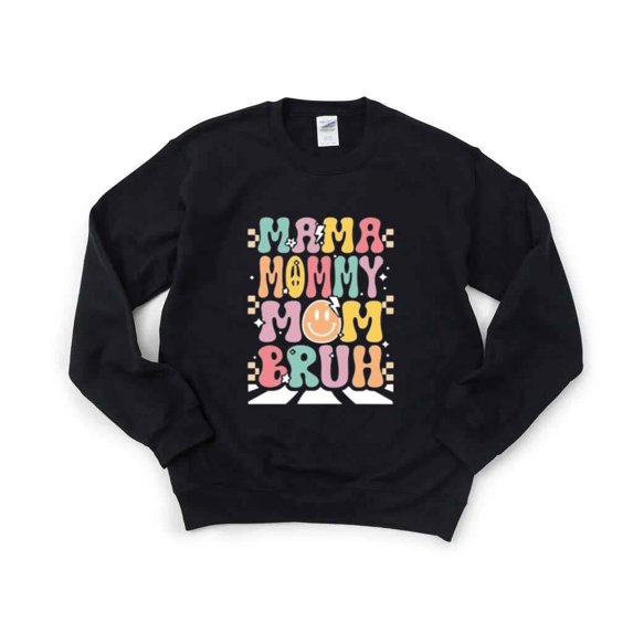 Mama Mommy Mom Bruh T-Shirt , Hoodie , Sweatshirt Groovy Birthday Design with Retro Vibes, for men & women, up to size 5XL