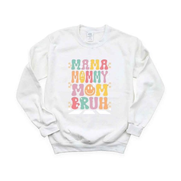 Mama Mommy Mom Bruh T-Shirt , Hoodie , Sweatshirt Groovy Birthday Design with Retro Vibes, for men & women, up to size 5XL