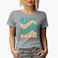 thumbnail image 1 of Mama, Mommy, Mom, Brum, Mother's Day Themed, Groovy Retro Wavy Text Merch Gift, Heather Grey T-Shirt, Medium, 1 of 5