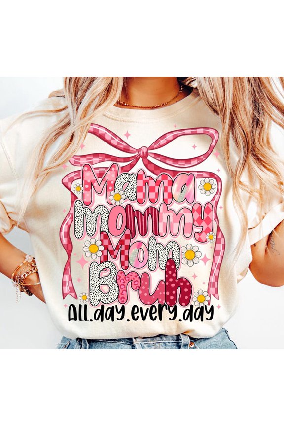 Mama Mummy Mom Shirt, Retro Mama Shirt, Happy Mother's Day Shirt, Checkered Mama Coquette Shirt, Mama Life Shirt
