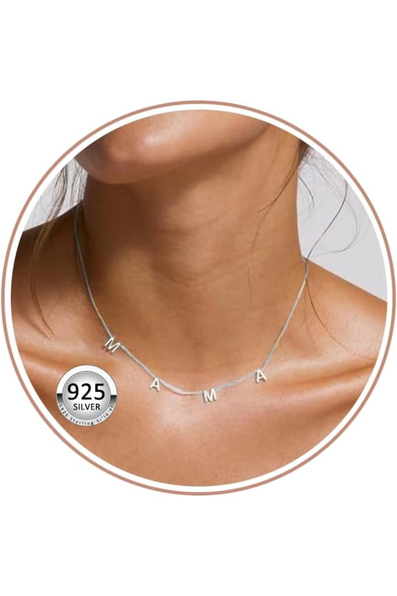 Mama Necklaces for Women, New Mom Necklaces for Women Adjustable Mama Layered Necklaces Hypoallergenic Thin Stacked Necklace for Mother's Day Birthday Gift[b8760]