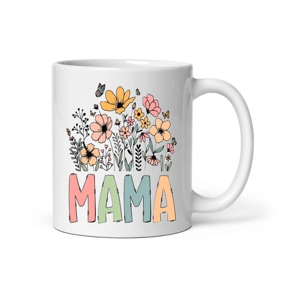 Mama Needs Coffee – Floral Mama Mug