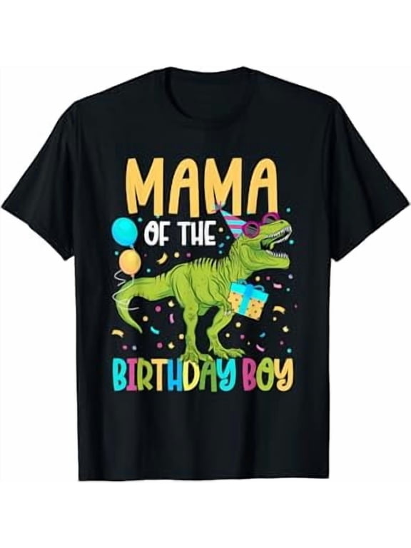 Mama Of The Birthday Boy Family Matching Dinosaur Squad Shirt Unisex S-5XL Hot Trending Shirt, Vintage Birthday Gift