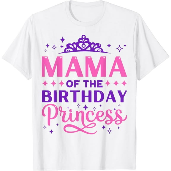 Mama Of The Birthday Princess Girls Party 1st Birthday Girl T-Shirt