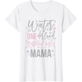 thumbnail image 1 of Mama Pink Winter Onederland 1st Birthday Snowflake Matching T-Shirt, 1 of 4