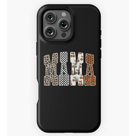 Mama Pumpkin Leopard GA9098 Phone Case for iPhone 11 to 17 Pro Max