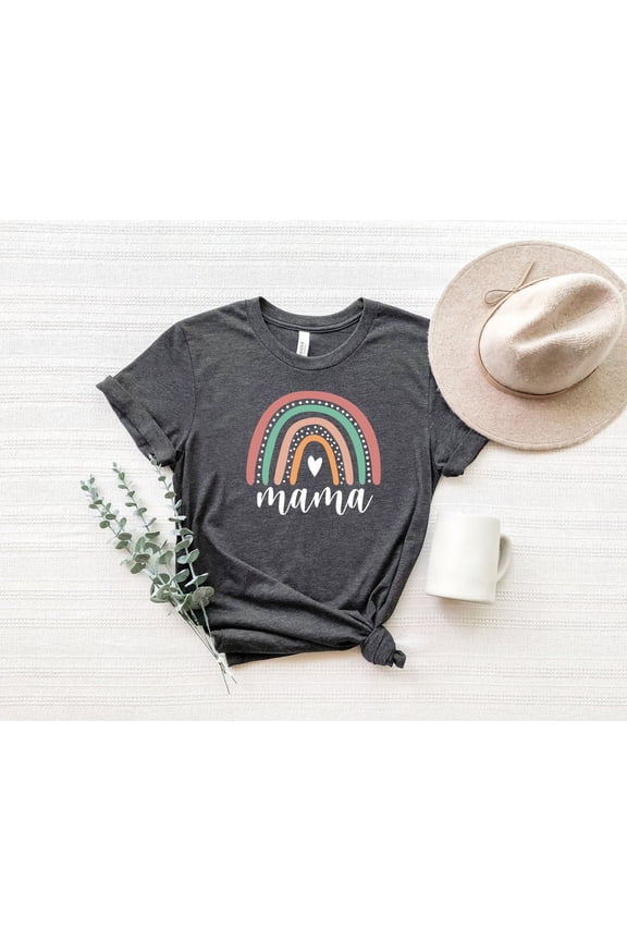 Mama Rainbow Shirt, Mom Shirt, Mothers Day Shirt, Pregnancy Announcement Shirt, Mother's Day Shirt, Mom Shirt, For Mother's Day All Size S-5Xl