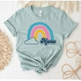 thumbnail image 1 of Mama Rainbow Shirt Mother's Day Gift For Mom Trendy T-shirts New Baby Announcement Future T-shirt Top Tee Blessed Life Shirts, 1 of 3