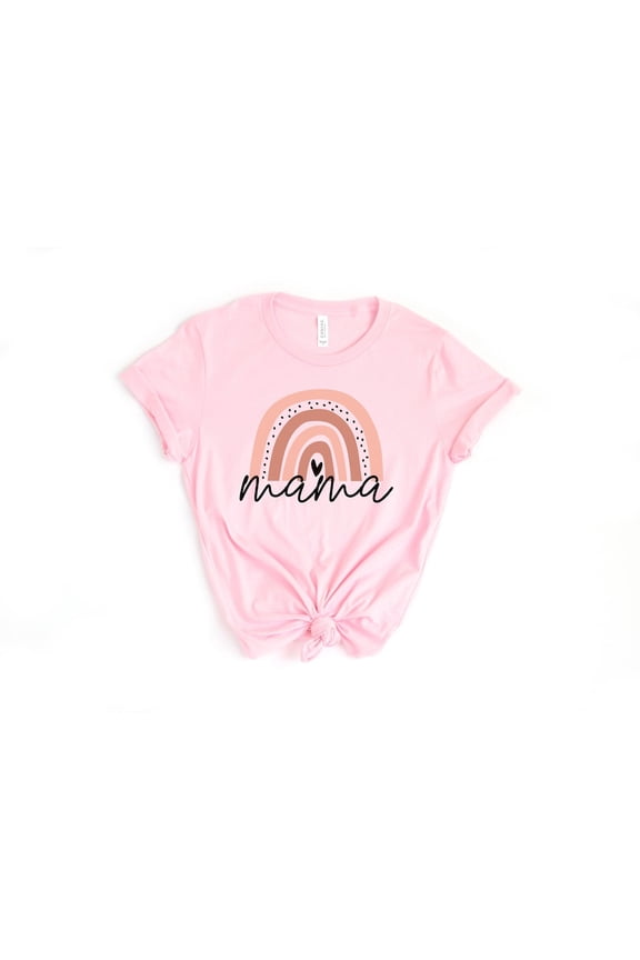 Mama Rainbow Shirt Mother's Day Gift Mom T-shirt
