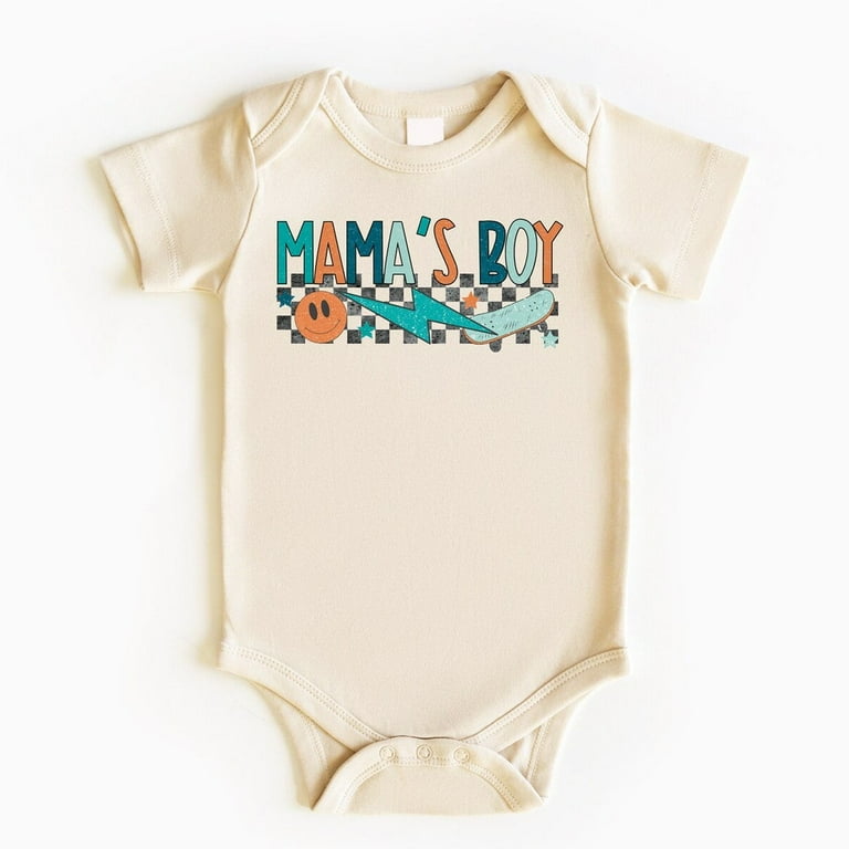 Mama'S Boy Baby Bodysuit, Baby Boy Outfit, Baby Bodysuit, Baby Boy