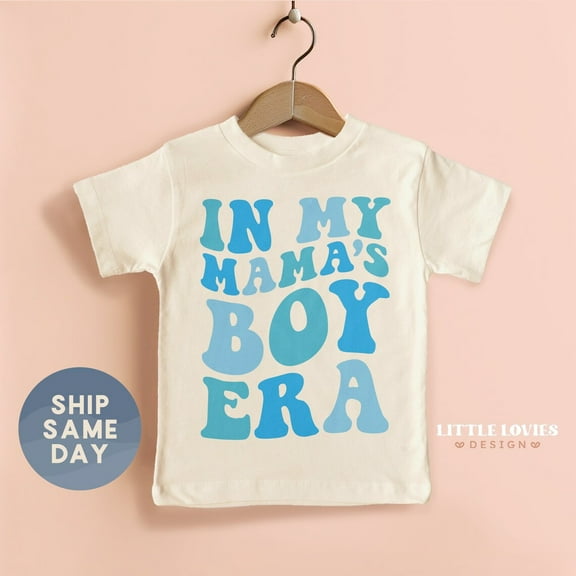 In My Mama'S Boy Era Shirt, Mother'S Day Clothes For Toddler Boy, I Love My Mom Shirt, Boy Momma Gift For Kids, (Ca-M77), New Born, Baby Shower Gift, New Parents Gift