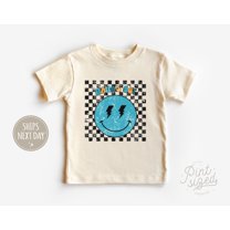 Mama'S Boy Toddler Shirt - Blue Smiley Face Kids Shirt - Boys Natural Toddler Tee, New Born, Baby Shower Gift, New Parents Gift