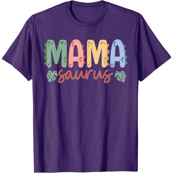 Mama Saurus Dad Dinosaur Birthday Family Matching Unisex T-Shirt for Men Women Kids