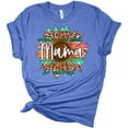 thumbnail image 1 of Mama Serape Sunflower Graphic Shirt Women's Bella Mom Gift T-Shirt, 1 of 7
