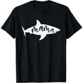 thumbnail image 1 of Mama Shark Cute Mom Fin Ocean Women Mother T-Shirt, 1 of 4