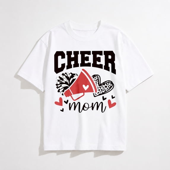 Mama Shirt Cheer Mom Shirt Women Game Day T-Shirts