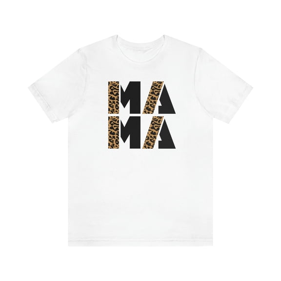 Mama Shirt | Gift for Mom | Mothers Day Gift | Mom Shirt | Mama Shirt with LeopardUnisex Jersey Short Sleeve Tee
