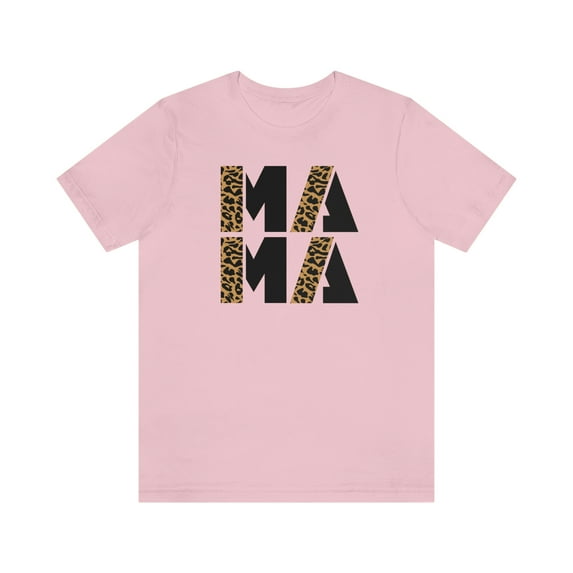 Mama Shirt | Gift for Mom | Mothers Day Gift | Mom Shirt | Mama Shirt with LeopardUnisex Jersey Short Sleeve Tee