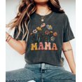 thumbnail image 1 of Mama Shirt, Wildflowers Mama Shirt, Retro Mom TShirt, Flower Shirts for Women, 1 of 2