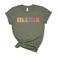 thumbnail image 1 of Mama Shirt Women Colorful Bubble Letter Graphic Tee Cute Mothers Day Gift Top, 1 of 6