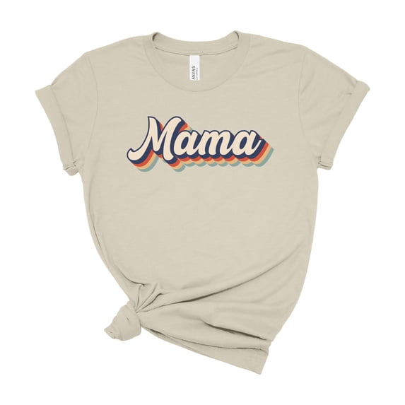 Mama Shirt Women Retro Graphic Tee Cute Mom Gift Mothers Day Top