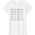 thumbnail image 1 of Mama Shirts Cute Mommy Outfit Mom Life Top T-Shirt, 1 of 3