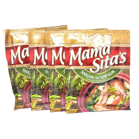 Mama Sita's Sinigang Sa Sampalok Tamarind Seasoning Mix 1.76oz (50g) 4 Pack
