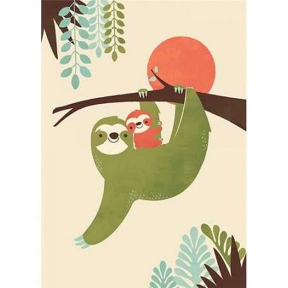 Mama Sloth Poster Print by Jay Fleck