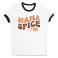 thumbnail image 1 of Mama Spice Ringer Tee Shirt Unisex Large White/Black, 1 of 5