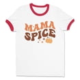 thumbnail image 1 of Mama Spice Ringer Tee Shirt Unisex Small White/Red, 1 of 5