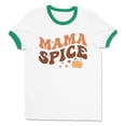 thumbnail image 1 of Mama Spice Ringer Tee Shirt Unisex X-Large White/Kelly Green, 1 of 5