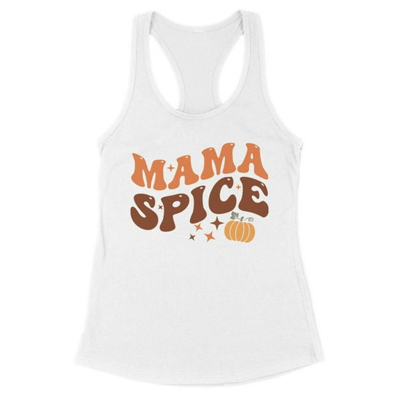 Mama Spice Tank Top Fitted Racerback Women's X-Small White