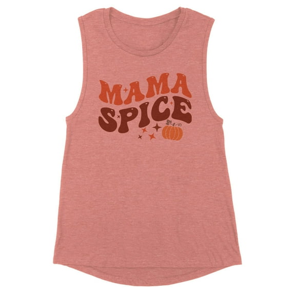 Mama Spice Women's Muscle Tank Small Desert Pink