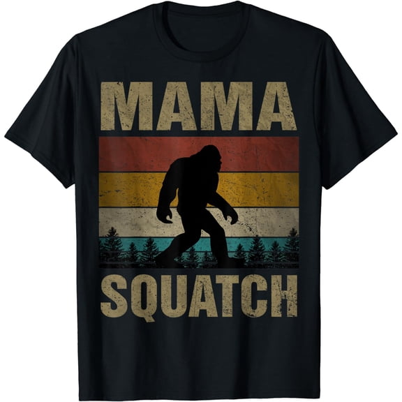 Mama Squatch Bigfoot Mama Sasquatch Yeti Family Matching T-Shirt