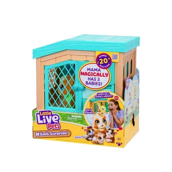 Mama Surprise Interactive Mama Guinea Pig with 3 Babies NEW